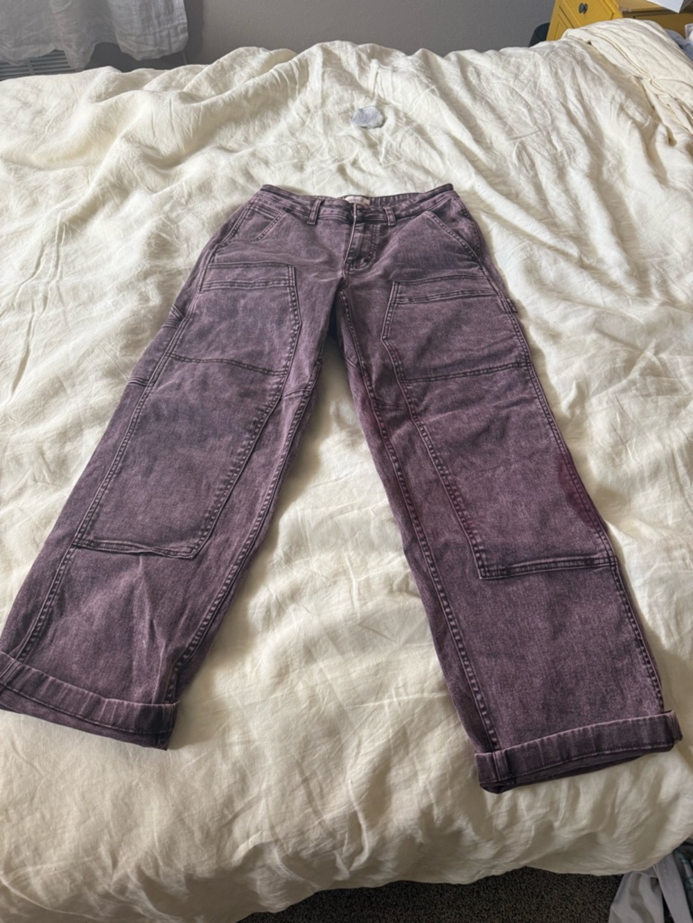 Ripton Utility Relaxed Fit Men's Jeans pink purple